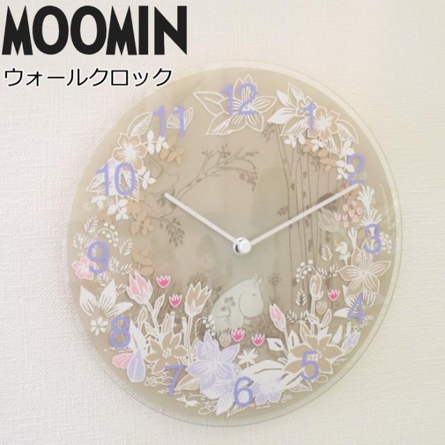 人気トレンド 壁掛け時計 ムーミン 北欧 Moomin Picking Flowers ガラス おしゃれ かわいい 花 静音 日本製 高速配送 Www Flixel Org