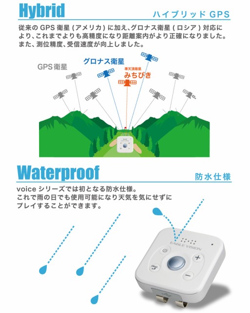 朝日ゴルフ イーグルビジョン GPS 測定器 ボイス3 VOICE3 EV-803【正規販売店・保証付】【EAGLE VISION】【新品