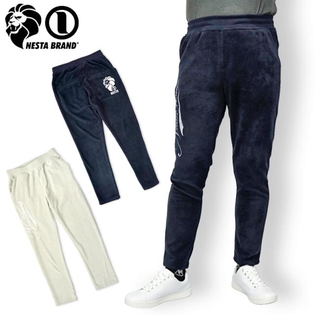 ネスタブランド ストレッチ ボア ロングパンツ メンズ 保温 193nb1807
