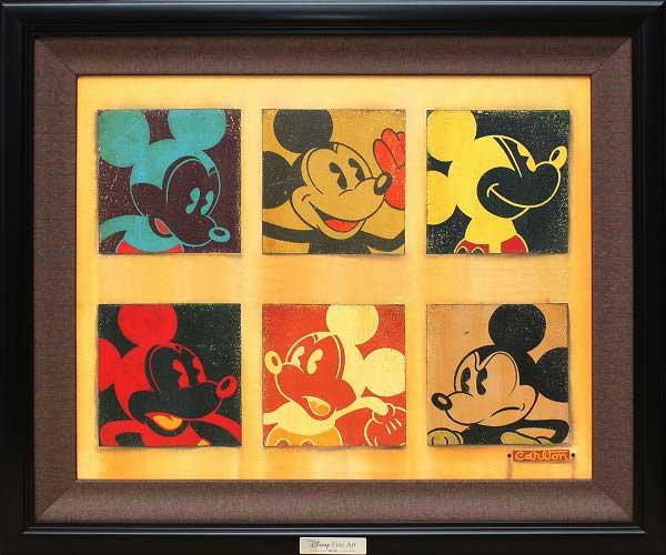 特売ンストア Mickey 作品証明書 展示用フック付 ディズニー ミッキーマウス 6 Up 限定500部キャンバスジークレ アート 絵画イン インテリア アート 美術品 骨董品 その他絵画 ディズニー ミッキーマウス 6 Up ブティック割引