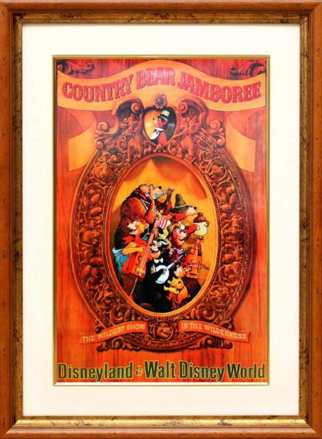 ディズニー フロンティアランド カントリーベア ジャンボリー2 展示用フック付ポスター インテリア アート Disney 絵画イン Massa Mx