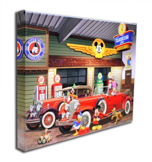 正規品を安く購入 ディズニー絵画 ディズニープレゼント ミッキーマウス クラシックカークラブ 作品証明書 展示用フック付 限定1500部キャンバスジークの通販はau Pay マーケット アートショップ フォームス Au Pay マーケット店 商品ロットナンバー