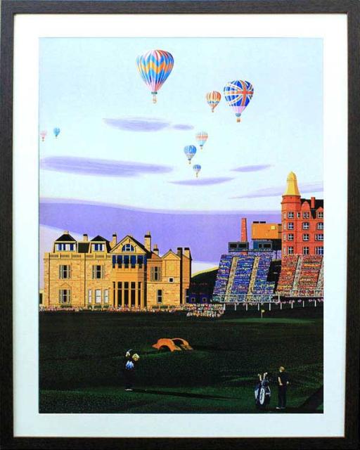 楽天ランキング1位 ヒロ ヤマガタ 全英オープン 展示用フック付アートポスター インテリア アート ヒロヤマガタ ヒロ ヤマガタ 絵画インテ 最新コレックション Olsonesq Com