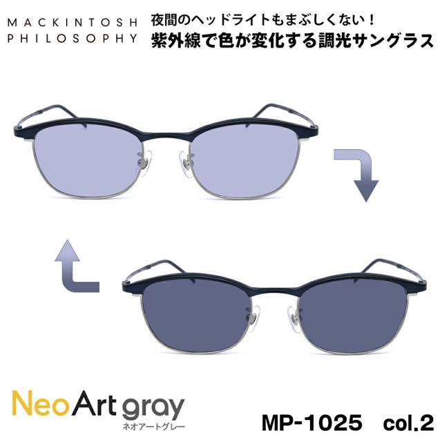 調光 サングラス ポリス MP-1025 col.2 50mm マッキントッシュ フィロソフィー MACKINTOSH PHILOSOPHY ネオアート NeoArt