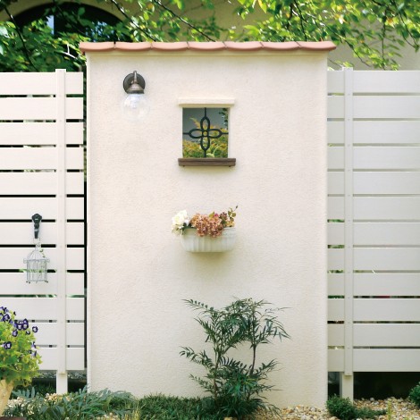 最新人気 ディーズパティオ ウォールb 瓦笠木 グラスランプ プランターホルダー 洋風のおしゃれな機能ウォールセット 送料無料 期間限定セール Rockologyutah Com