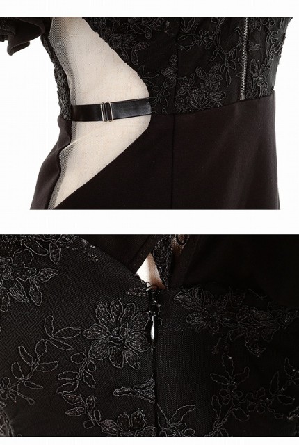 定番日本製 XS/S/M ROBE de FLEURS Glossy / ローブドフルールグロッシー 刺繍レース×アシンメトリーサイドシースルー切り替えフリルワンの通販はau PAY マーケット - CANDY-DRESS|商品ロットナンバー:47 送料無料 得価大特価