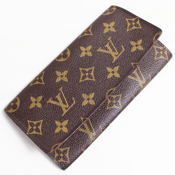 ★【中古】LV lv ルイヴィトン LOUIS VUITTON モノグラム 札入れ 長財布 ポルトフォイユ 3カルトクレディ 円 2つ折 日本