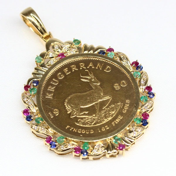 スーパーメガホームセンター Ejoy K18枠 クルーガーランド金貨 1oz 22金 D R S