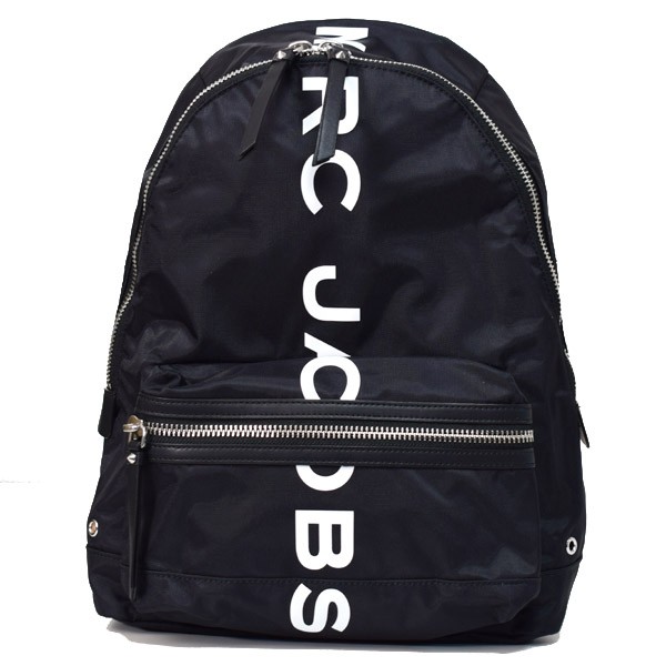 最新の激安 マークジェイコブス バッグ Marc Jacobs ナイロン サスペリア ロゴ プリント バックパック リュックサック ショルダー バッグ ブラック M メーカー包装済 Travelstore Tn