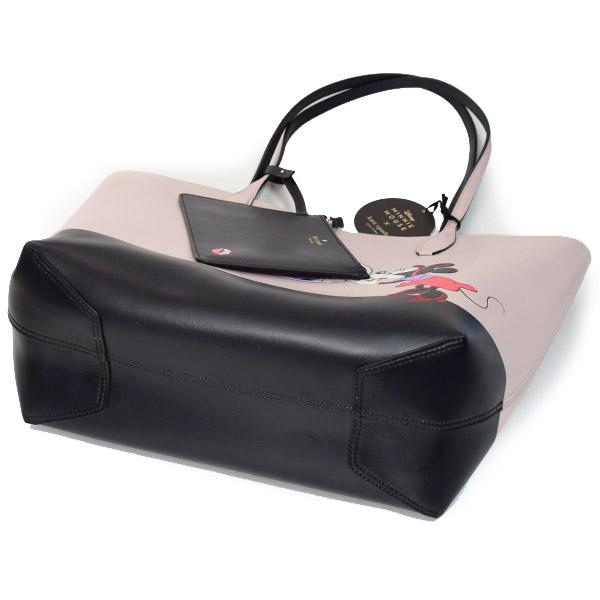 独特な店 ケイトスペード バッグ リバーシ ラージ リストレットポーチ付き キスマーク ミニーマウス コラボ ディズニー グレインレザー Katespade バッグ Cachoeiradaprata Mg Gov Br