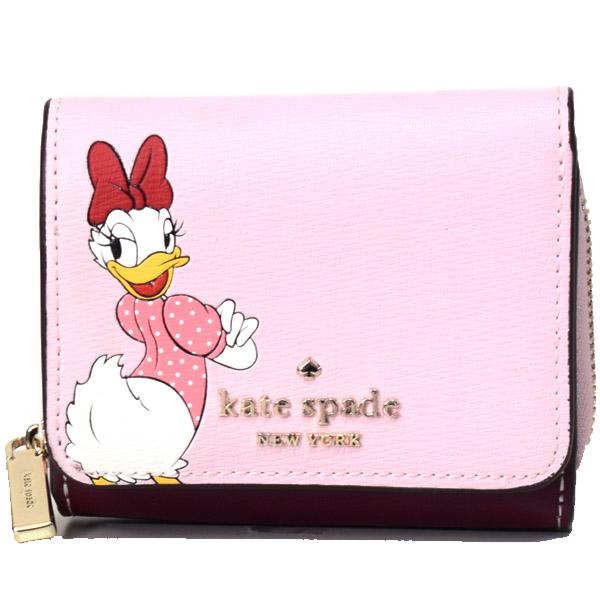 最適な価格 ケイトスペード 財布 Katespade Pvc ディズニー コラボ デイジーダック ドナルドダック ミニーマウス ミッキーマウス トライフォールド 最も優遇