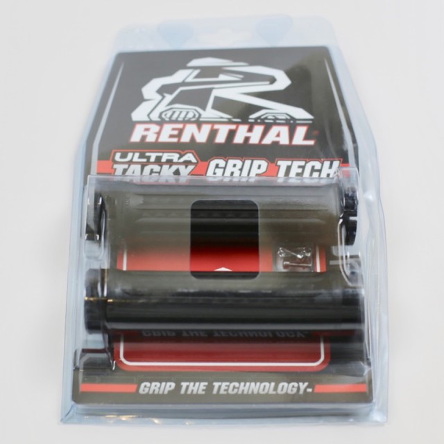 RENTHAL TRACTION ULTRA TACKY BLACK LOCK-ON MTB BICYCLE GRIPS