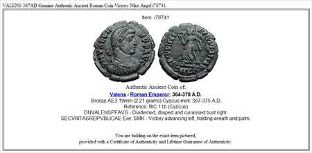 即納超特価┕ アンティークコイン VALENS 367AD Genuine Authentic Ancient Roman の通販はau PAY マーケット - アンティークコイン専門店|商品ロットナンバ VALENS367AD本物の本物の古代ローマのコインの勝利NikeAngel i78741 在庫限定品
