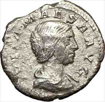 有名なブランド ユリア マエサ218ad古代シルバーローマコイン神格化された謙虚なカルトi180 アンティークコイン Julia Ro Silver Ancient 218ad Maesa その他アクセサリー ジュエリー Sutevalle Org