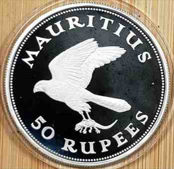 クリアランス アンティークコイン 1975モーリシャス50ルピーkestrelシルバー プルーフ コイン 1975 Mauritius 50 Rupees Kestrel Silver Proof Coin 魅了 Prishtina Fm