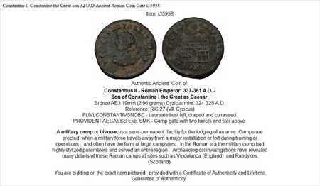 100%新品得価 アンティークコイン the Great son 324AD Ancient Roman Coin Gate i35958の通販はau PAY マーケット - アンティークコイン専門店|商品ロットナンバー:489030999 Constantius II Constantine 人気正規店