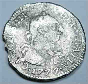 人気定番 硬貨 銀貨 金貨 シルバー 1777 6エルカザドール難破船スペイン銀1 2レアルアンティーク1700年代の海賊コイ アンティークコイン ゴールド その他アクセサリー ジュエリー