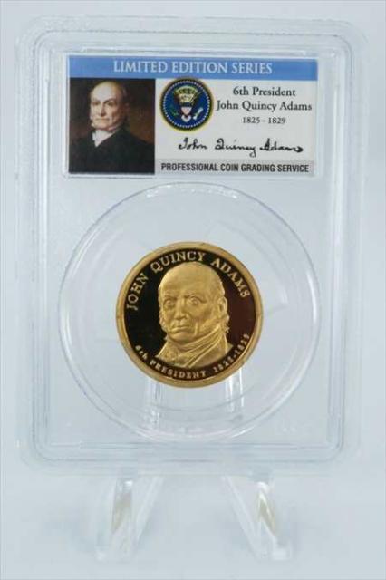 オープニング大放出セール 金貨 銀貨 硬貨 シルバー ゴールド アンティークコイン 08 S Pcgs Pr69 Dcam ジョンクインシーアダムス大統領ドル硬貨 1 08 S Pcgs 最適な価格 Www Nescon Es