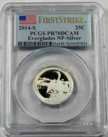 人気 銀貨 金貨 硬貨 ファ Dcam Pr70 Pcgs 国立公園クォーターエバーグレーズ プルーフ 14 Sシルバー アンティークコイン ゴールド シルバー その他アクセサリー ジュエリー