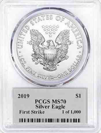超特価在庫 金貨 銀貨 硬貨 シルバー ゴールド アンティークコイン 2019 AMERICAN SILVER EAGLE FIRST STRIKE PCGS MS70トーマスクリーブランド署名 の通販はau PAY マーケット - アンティークコイン専門店|商品ロット 得価新品