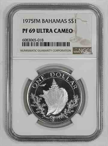 最新コレックション 金貨 銀貨 硬貨 シルバー ゴールド アンティークコイン 1975 FM PROOF BAHAMAS DOLLAR S $ 1 SILVER CONCH NGC CERT PF 69-ULTRA CAMEO(, ライパラ! a816ec3b