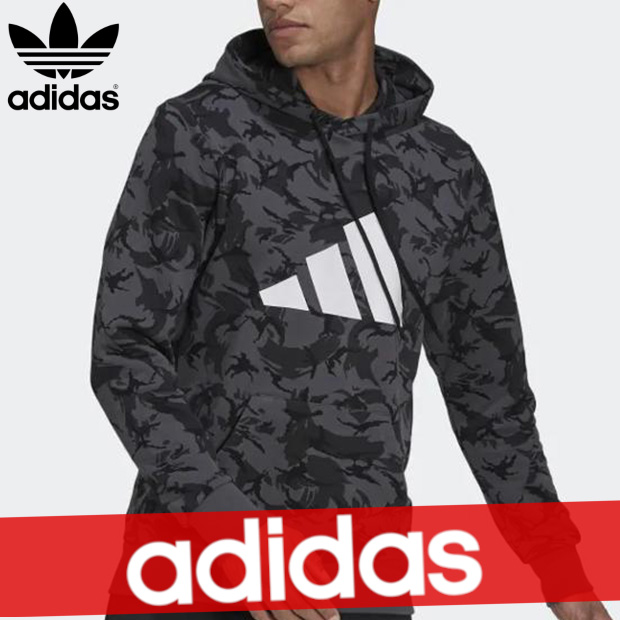 フューチャー メンズ 迷彩 パーカー アイコン カモフラージュ アディダス トップス 新作 Adidas カモフラージュ グラフィック パーカー 新作