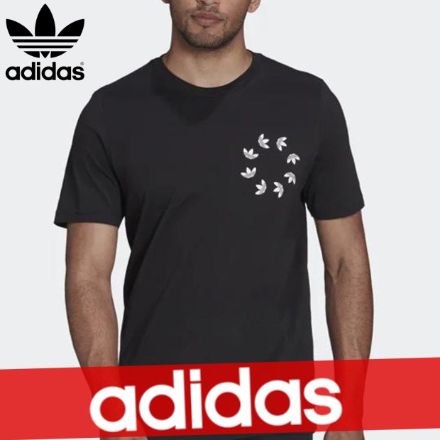 直売オンラインストア アディダス Adidas Tシャツ メンズ アディカラー クラシック 3本ライン ストライプ Tシャツ 新作 バーゲンブック Triplex Ee