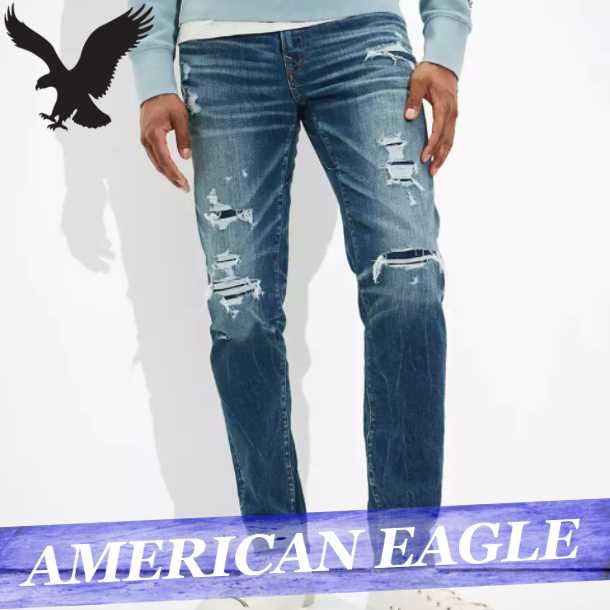 値引きする アメリカンイーグル ジーンズ デニムパンツ ジーパン スリム メンズ エアフレックスプラス ムーブフリー アスレチック ボトムス 新作 Aeo 格安即決 Bayounyc Com