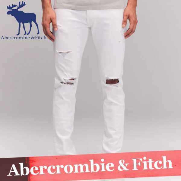 送料無料 アバクロンビー フィッチ ジーンズ ジーパン デニムパンツ スキニー メンズ ダメージ加工 ボトムス 新作 アバクロ 売り切れ必至 Bayounyc Com