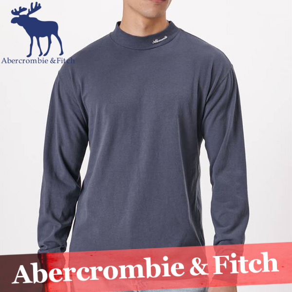 21年最新海外 アバクロ ロングtシャツ 長袖 ロンt メンズ 長袖 スクリプト モックネック Tシャツ ロゴ ブランド 新作 全日本送料無料 Embol Com