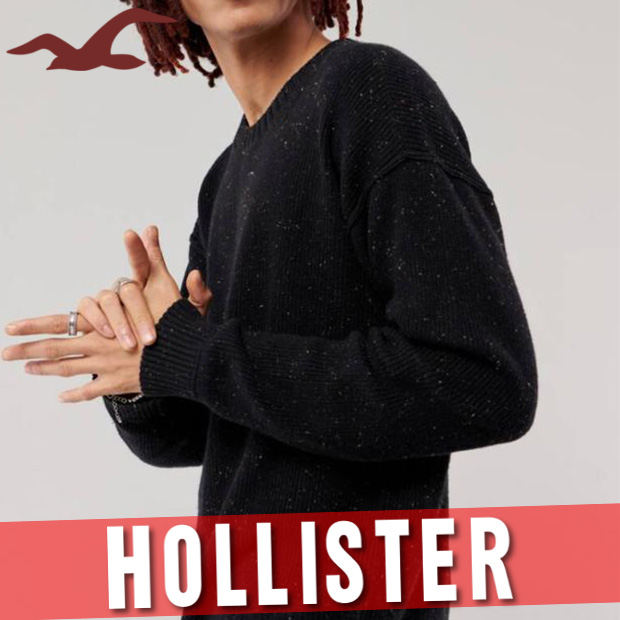 新規購入 ホリスター セーター ニット メンズ オーバーサイズ クルーネック 丸首 セーター ニット 新作 アバクロ メール便送料無料 Wsenergy Com Br