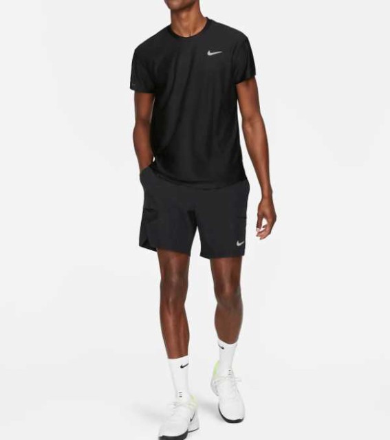 ください☐ NIKE アドバンテージ ロゴ テニス トップス 新作の通販はau PAY マーケット - BUMPS|商品ロットナンバー:502538292 ナイキコート 無地Tシャツ 半袖 丸首 メンズ ラウンドT ドライフィット ╟ください