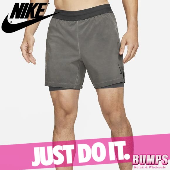 プレミア商品 Nike ナイキ 2in1 ヨガパンツ ハーフパンツ ショート 短パン メンズ 男性 ドライフィット ロゴ 半ズボン ボトムス 新作 セール Carlavista Com