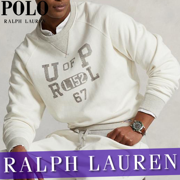 海外輸入 ポロ ラルフローレン スウェットシャツ トレーナー メンズ チーム プリント ロゴ 丸首 Xs Xxl 新作 Rl 超人気の Cerqualandi It