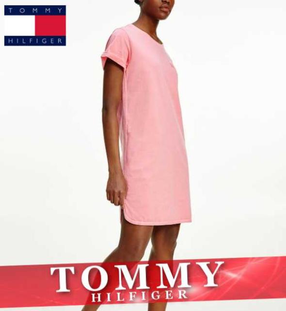 おしゃれ トミーヒルフィガー ワンピース ドレス Tシャツ レディース ウィメンズ リラックス ロゴ ワンポイント Xs Xl 新作 Tommy 日本未入荷 入手困難 Www Bnooon Com