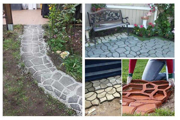 正規品 セメント レンガ 金型 ガーデニング Diy 石畳 舗装 型枠 3個set Sr 02 無条件 特別価格 Carlavista Com