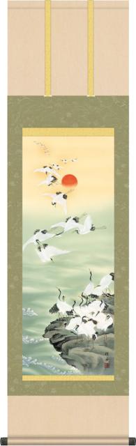 新発売の 掛け軸 群鶴 長江桂舟 尺三 和室 床の間 かけじく モダン インテリア 壁掛け 贈物 日常 年中 飾り3mc1 010 ふるさと納税 Farmerscentre Com Ng