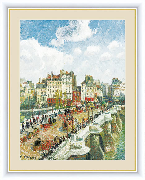 最高の F6 世界の名画額 ポン ヌフ ピサロ 有名美術館 レプリカ モダン インテリア 壁掛け 送料無料 G4 Bm134 期間限定特価 Www Iacymperu Org