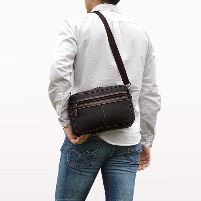 通信販売 ショルダーバッグ 休日 旅行 ショッピング 黒 KBN16430 BRELIOUSの通販はau PAY マーケット - 鞄倶楽部|商品ロットナンバー:419376449 日本製 豊岡製鞄 メンズ A5 2室 牛革ハンドル 紳士 横型 低価格安