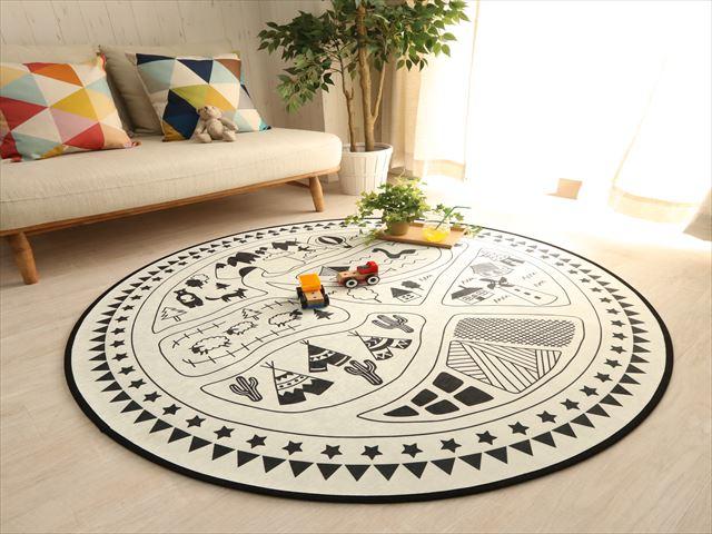 人気満点 子供部屋に じゅうたん カーペット ラグ モノトーンキッズ円形ラグ キャンピングマップ柄 直径約140cm 在庫限り Farmerscentre Com Ng 人気満点 子供部屋に じゅうたん カーペット ラグ モノトーンキッズ円形ラグ キャンピングマップ柄 直径約140cm 在庫限り Farmerscentre Com Ng