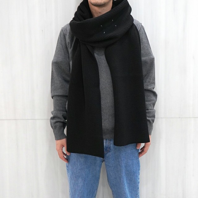 正規店即納 MAISON PAY マーケット - DALUMA au PAY マーケット店|商品ロットナンバー:513463392 MARGIELA マフラー メゾンマルジェラ ステッチ スカーフ (900F)の通販はau 好評日本製