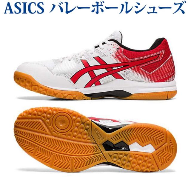 おしゃれ人気 アシックス バレーボールシューズ ゲルロケット 9 ホワイト クラシックレッド 1073a014 101 ユニセックス ss 同梱 Rfcl ロングセラー Carlavista Com