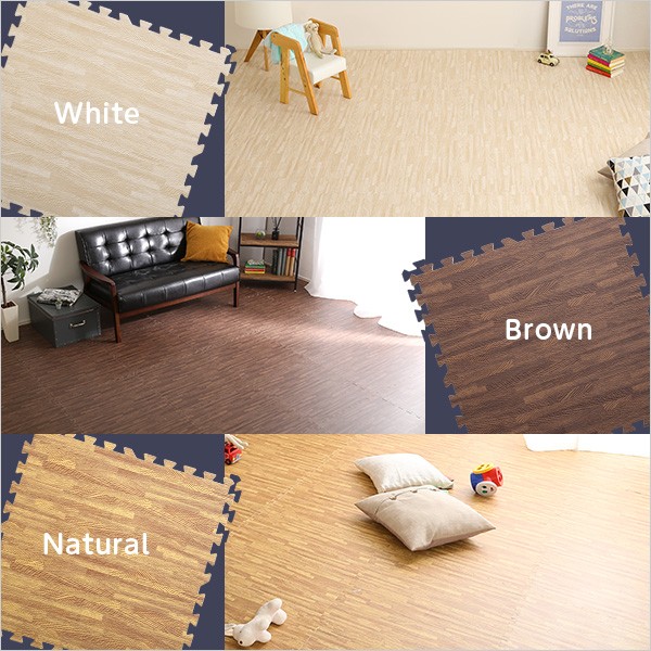 シニアファッション ジョイントマット 大判 厚手 60cm 安い 木目調 おしゃれ 赤ちゃん 6畳 ベビー 北欧 プレイマット パズルマット 16枚 セット 白 防水 木目 魅了 Btygravelmart Ca