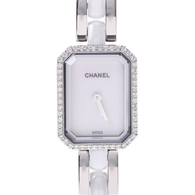 店舗 アウトレット 銀蔵 Chanel シャネル プルミエール ベゼルダイヤ H2132 白文字盤 Ss 白セラミック クオーツ 腕時計 ランクa 高 画質 Faerieday Com