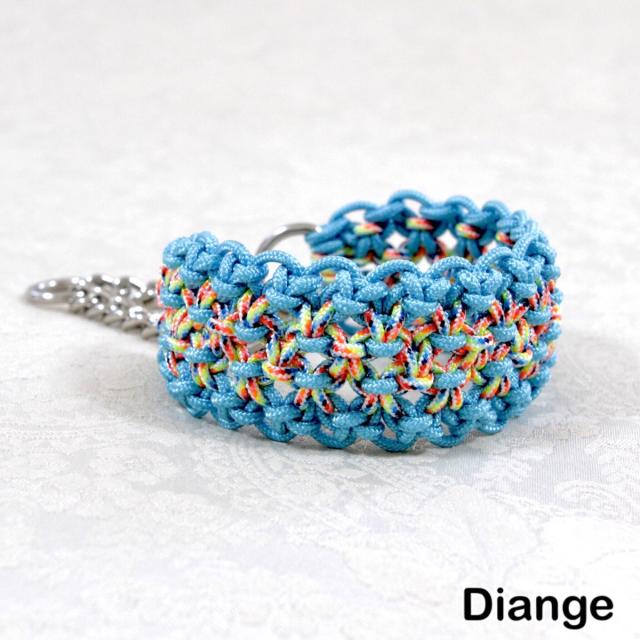 犬用 首輪 アクセサリー編みタイプ 内寸２7ｃｍ パラコード ハーフチョークの通販はau Pay マーケット 首輪とおやつの専門店ｄｉａｎｇｅ 商品ロットナンバー