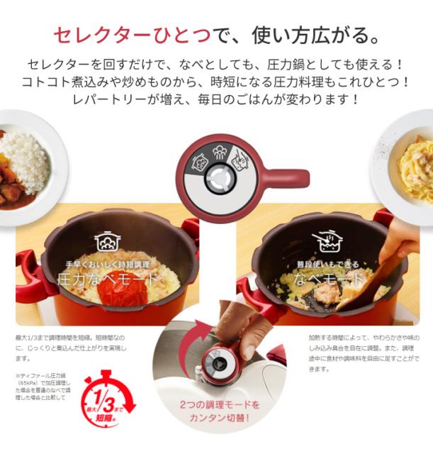 55 以上節約 今ならレードル付き ティファール クリプソ ミニット デュオ ルージュ5 2l P 送料無料 圧力鍋 Ih ガス T Fal 即納特典付き Omegastationery Com