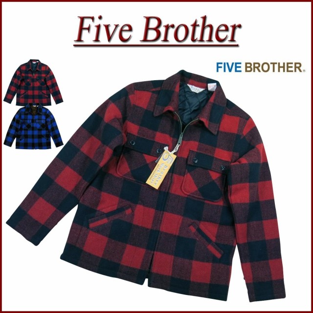 2色4サイズ Iw051 新品 Five Brother バッファローチェック C P O ウールジャケット メンズ ファイブブラザー Authentic Cpo の通販はau Pay マーケット ｊ２ 商品ロットナンバー