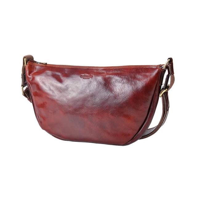 ショルダーバッグ メンズ バッグ 舟形 船形 船型 斜めがけショルダー メッセンジャーバッグ ダークブラウン本革 牛革 イタリアの通販はau Pay マーケット Nep ネップ 商品ロットナンバー