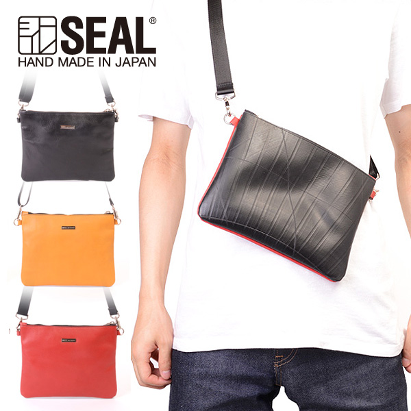 クーポン配布中 交換無料 ショルダーバッグ メンズ 本革製 リバーシブル ミニ サコッシュ Seal シール バッグ ショルダーバッグ 防水 耐水 廃タイヤ タイヤチュー 驚きの安さ Centrodeladultomayor Com Uy