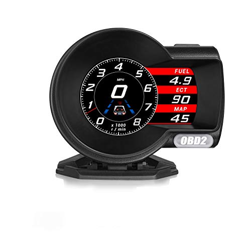 割引 送料無料 Ikikin Obd2 車用 スピードメーター ヘッドアップディスプレイ Hud Obd2 Dc12v 車用 タコメーター Ledスクリーン Ledスクリーン 多機能デジタルメータ のんた靴店 6d Amendoimdositio Com Br